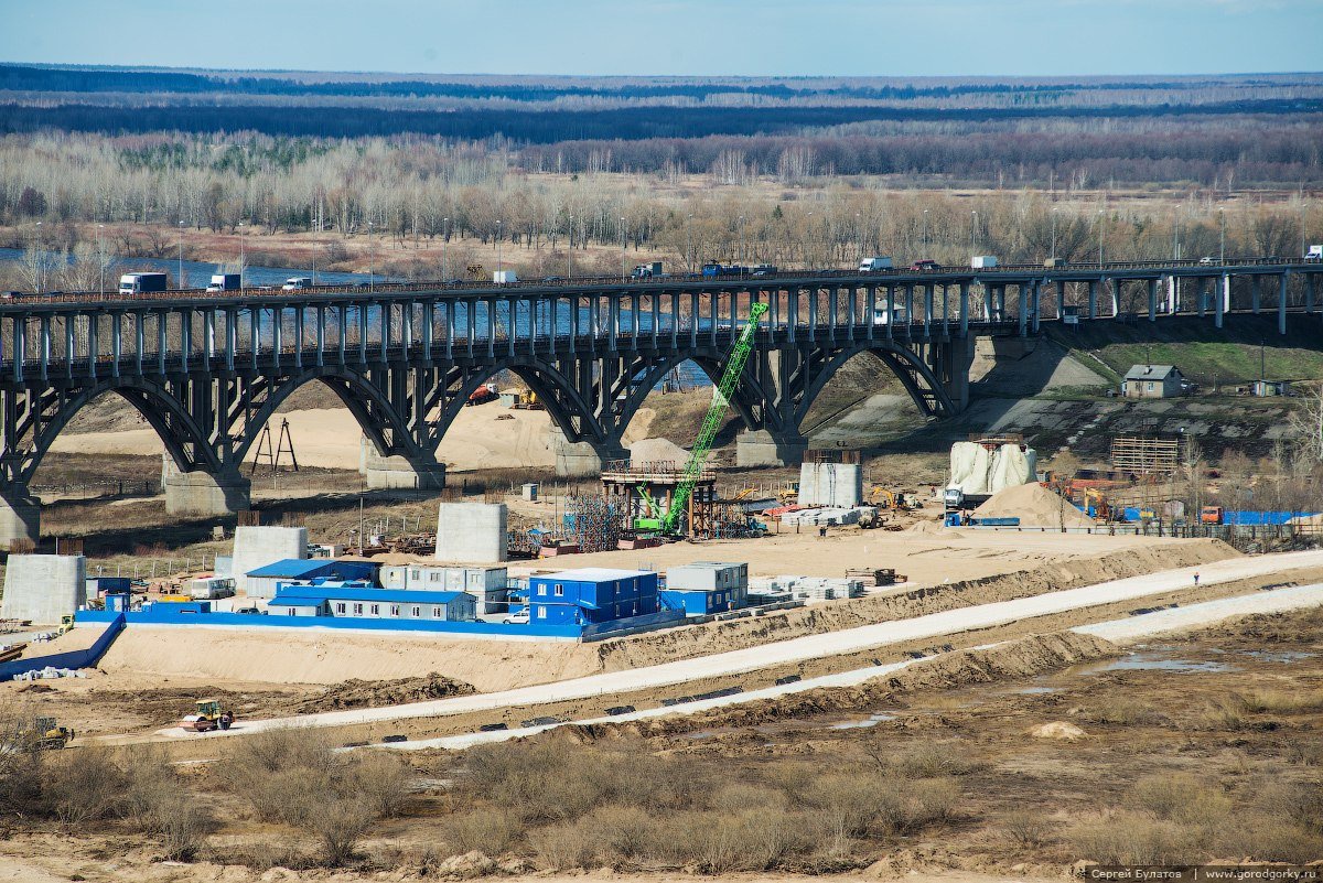 Third bridge. 3 Моста подряд. Строительство метромоста в Нижнем Новгороде фото.