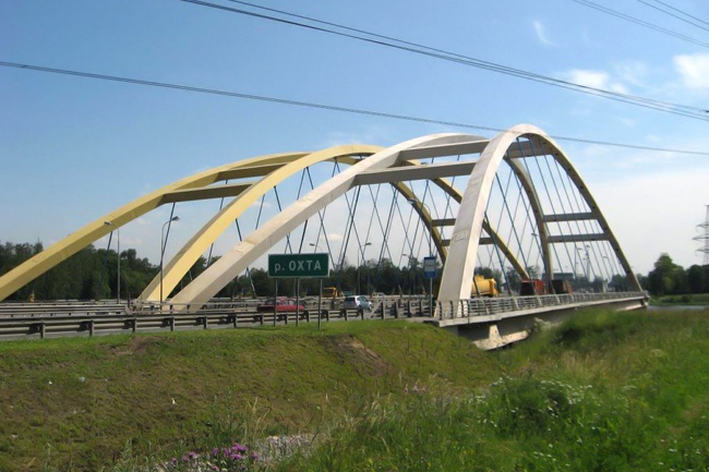 2006.09.07 (2008.10.30) Беляевский мост (через реку Охта, Санкт-Петербург) - 161м