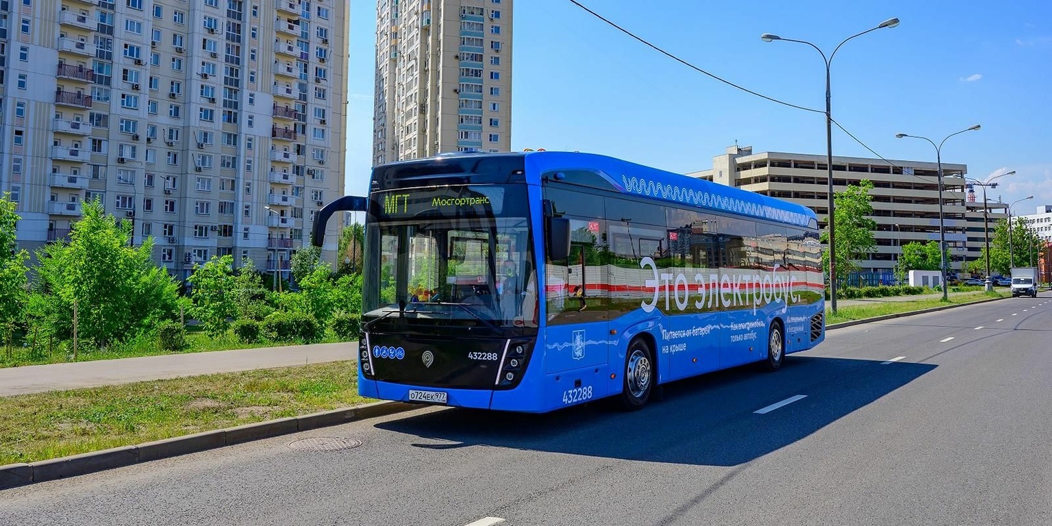 Еще 21 электробус вышел на 3 маршрута в 4 округах столицы