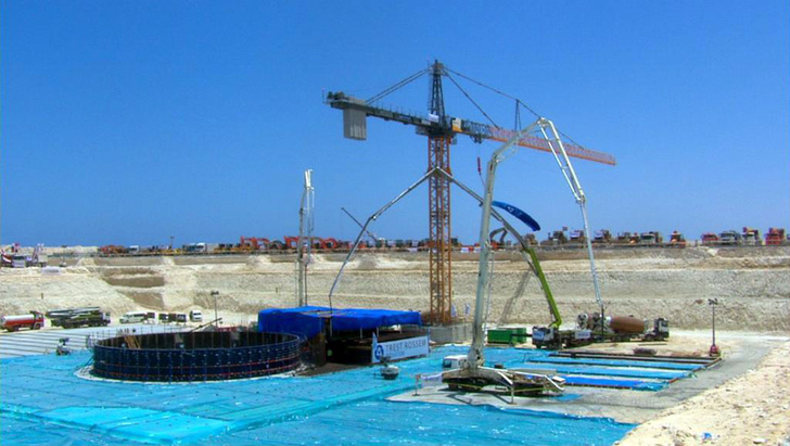 На АЭС Эль-Дабаа залили первый бетон