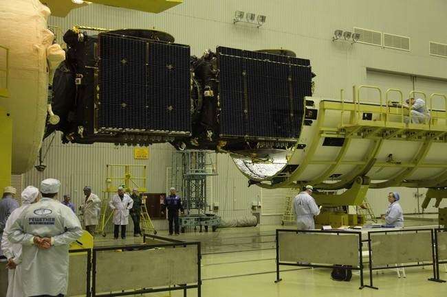 подготовка к запуску блока космических аппаратов «Экспресс-АТ1» и «Экспресс-АТ2».