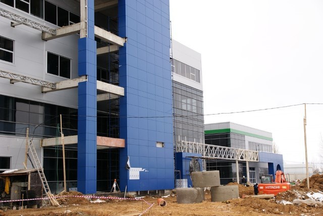 строительство завода (19 декабря 2013 г.)