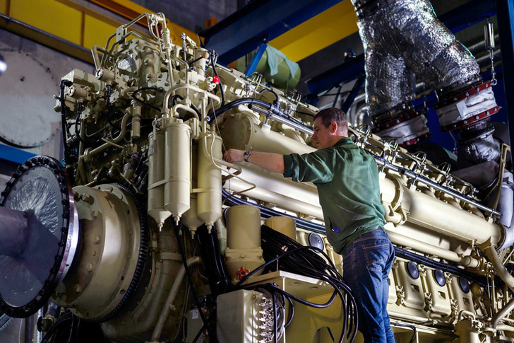 Дизельный двигатель агрегата М55Р Фото: © АО «Объединённая двигателестроительная корпорация»