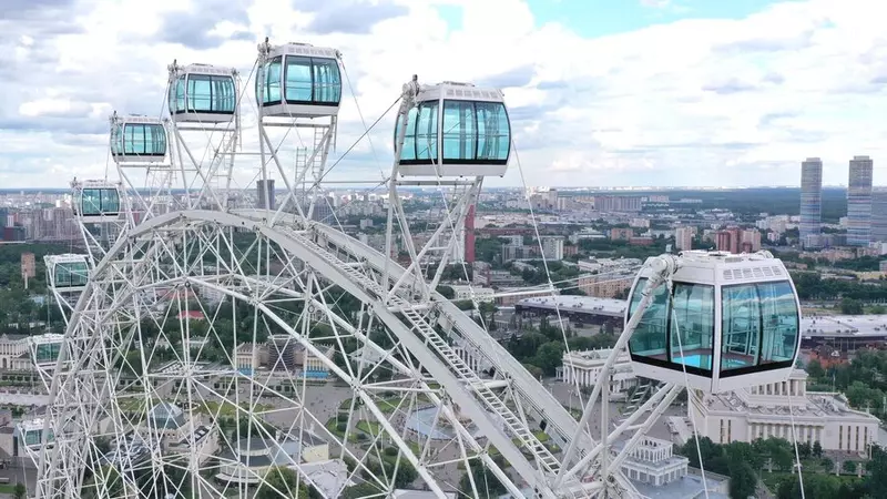 Картинка №2 для поста «общество: На ВДНХ в Москве открылось крупнейшее в Европе колесо обозрения»