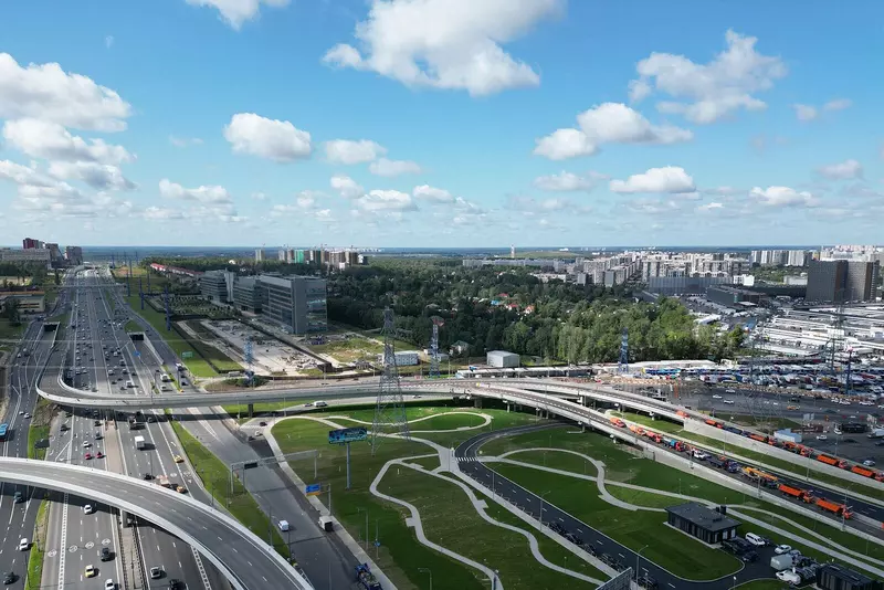 Фото 1 для поста «Дорожное строительство: В Москве открыты новые дороги и развязка в ТиНАО»