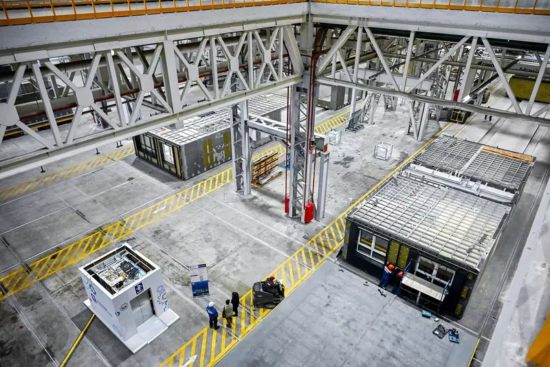 Изображение 2 для публикации «жилищное строительство: В Москве открылся роботизированный завод по производству крупногабаритных модулей домостроения»