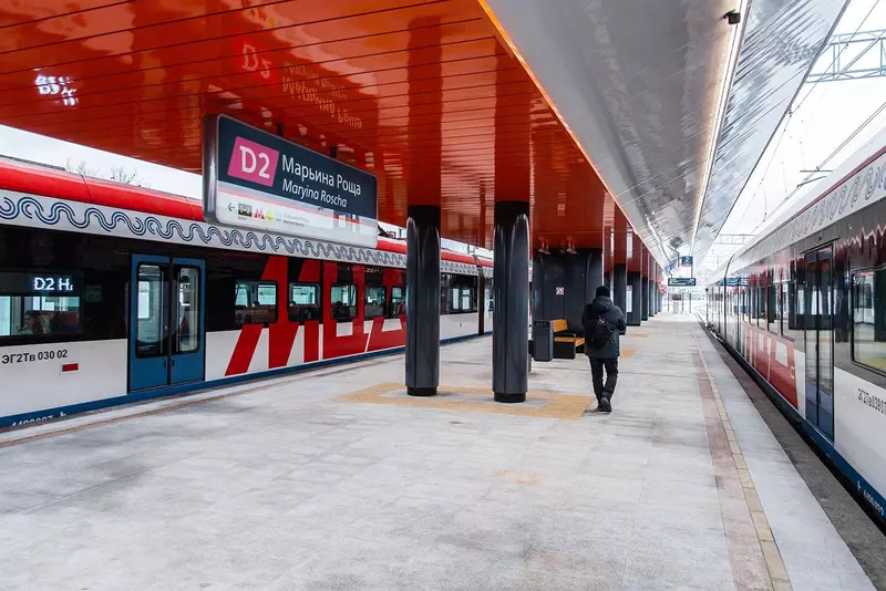 Иллюстрация №5 для новости «В Москве открыли пригородный вокзал Марьина Роща МЦД 2»