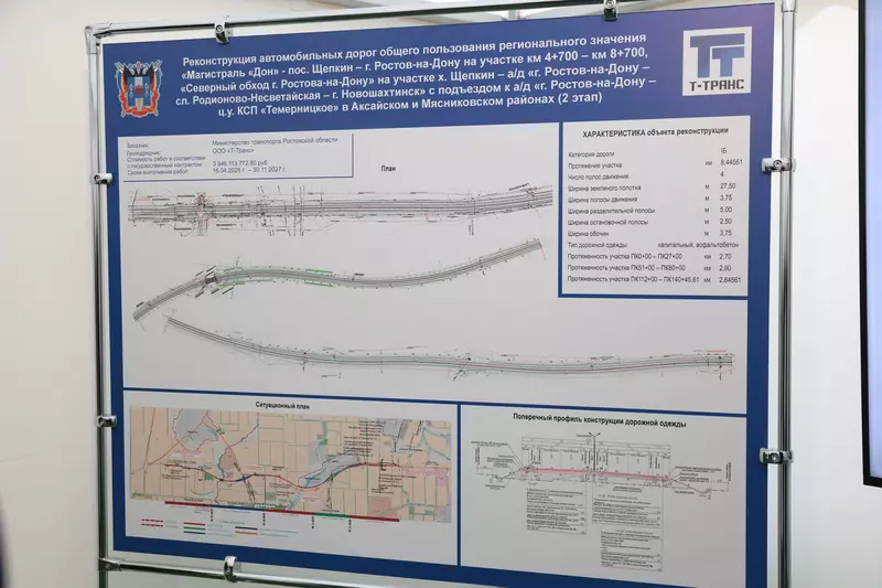 Картинка 1 для статьи «Дорожное строительство: Открыто движение по Северному радиусу Ростовского транспортного кольца»