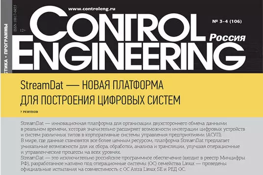 StreamDat – новая платформа для построения цифровых систем – статья в журнале Control Engineering