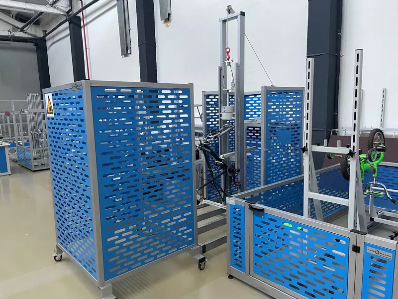 Применение установки в испытательном центре.