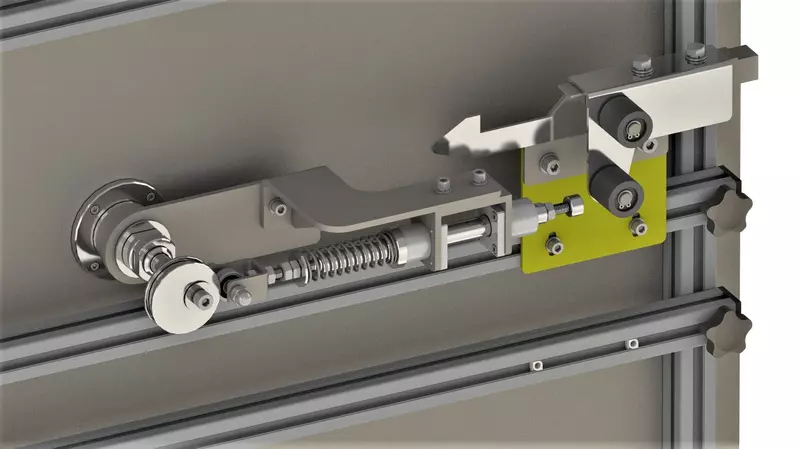 Механизм воздействия в горизонтальном положении.