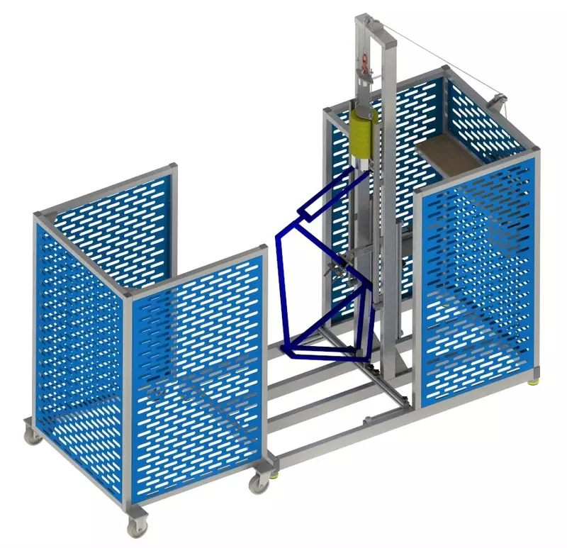 Установка для испытания на удар велосипедного узла «Рама-Передняя вилка».