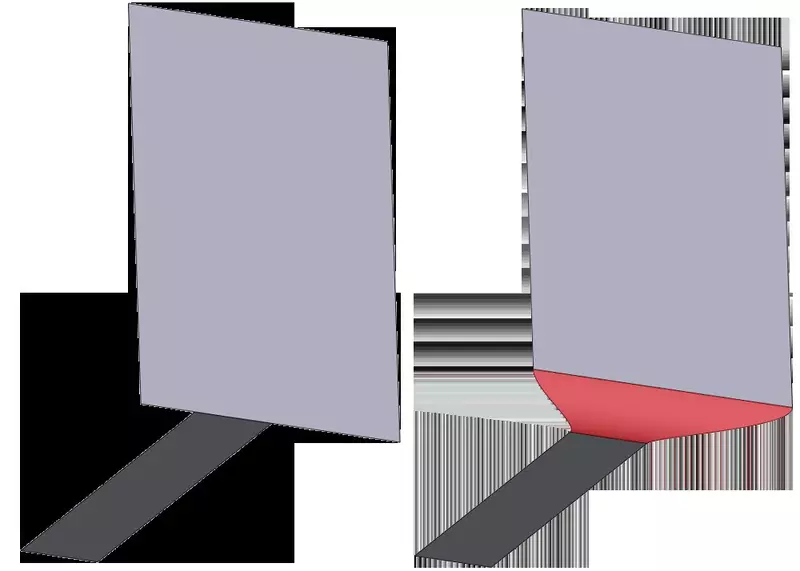 Сглаживание ребра поверхностного тела