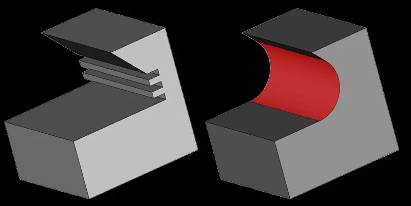 Сглаживания граней с удалением сложной топологии