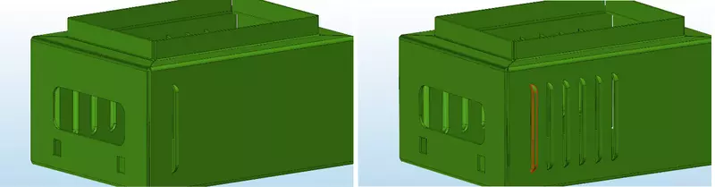 Размножение граней тела операцией «массив граней» (patterning)