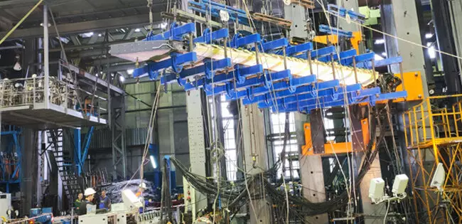 В ЦАГИ испытали на прочность импортозамещенный киль самолета МС 21