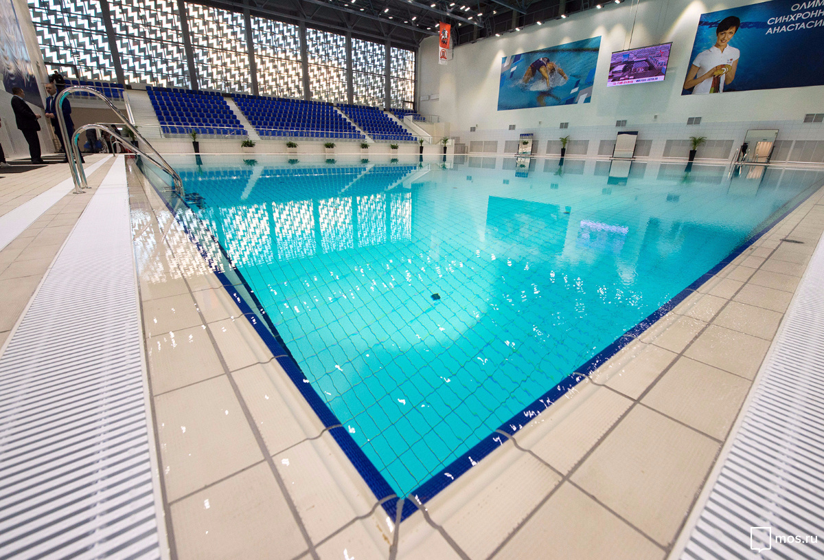 «Осмотр Олимпийского центра синхронного плавания Анастасии Давыдовой в ...