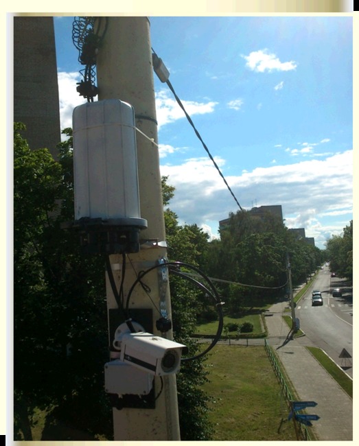 Система видеонаблюдения на основе интеллектуальной распределительной сети передачи электроэнергии и данных в Дубне.