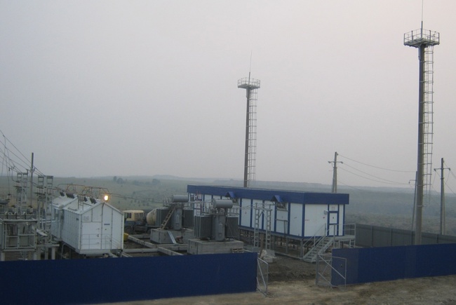 Завершающий этап строительства объекта «Внешнее и внутреннее энергоснабжение горного участка разреза «Виноградовский»