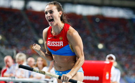 Елена Исинбаева завоевала "золото" чемпионата мира в прыжках с шестом