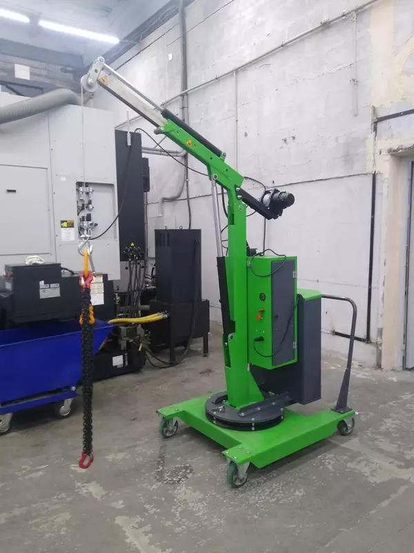 Новая модель мини крана с электрической лебёдкой