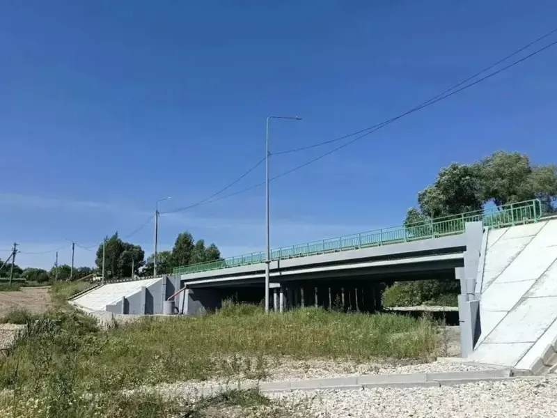 В Новомосковском районе Тулы после ремонта открыли мост через реку Ольховка