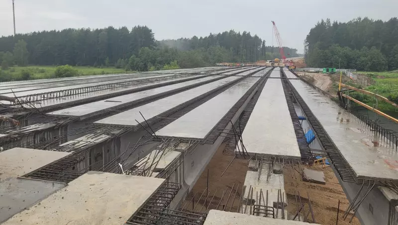 Иллюстрация #3 для публикации «трасса М-11: Обход Твери завершена надвижка первого моста через р»