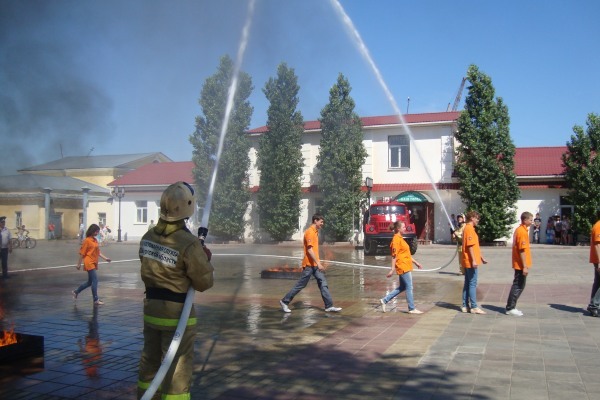ритуал посвящения в добровольные пожарные Оренбургской области (июнь 2012 г.)
