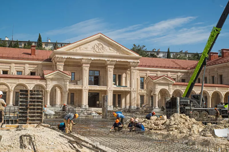 Фото #3 для новости «Крым: Ход строительства историко археологического парка Херсонес Таврический в Севастополе»