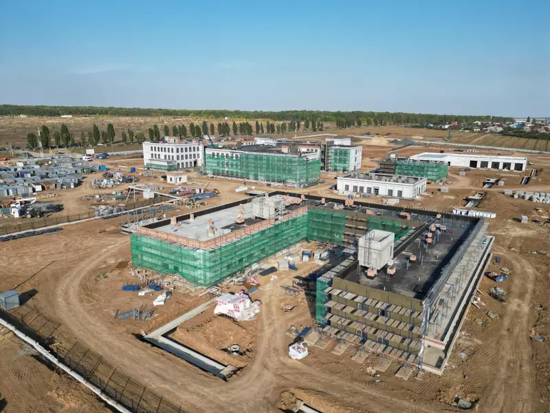 Ход строительства новых госпиталей в Белгороде и Курске