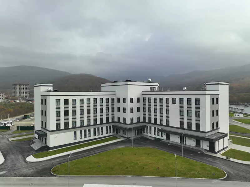 Завершено строительство поликлинического корпуса военного госпиталя в Южно Сахалинске