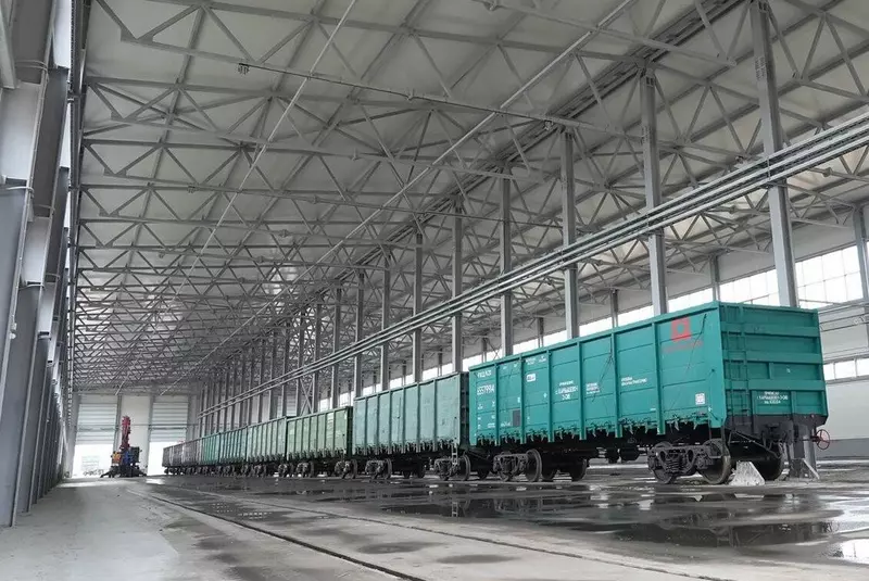 ВТЗ открыл новый участок подготовки железнодорожных вагонов к погрузке