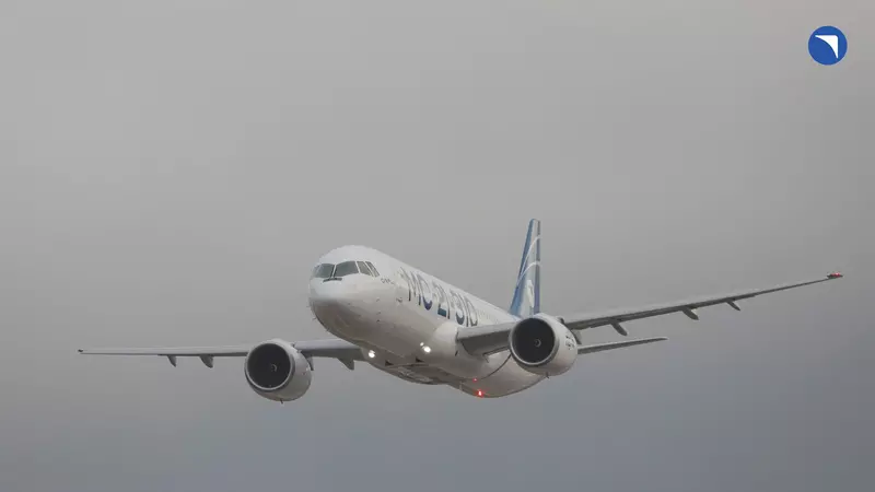 Второй импортозамещенный образец МС 21 совершил беспосадочный перелет из Иркутска в Жуковский