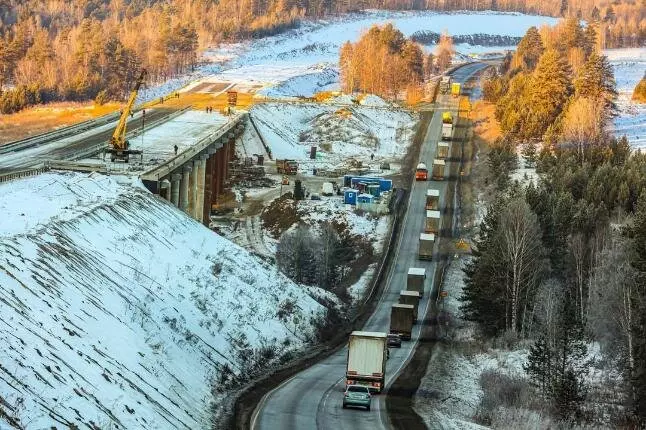 На Южном Урале ввели почти полукилометровую эстакаду