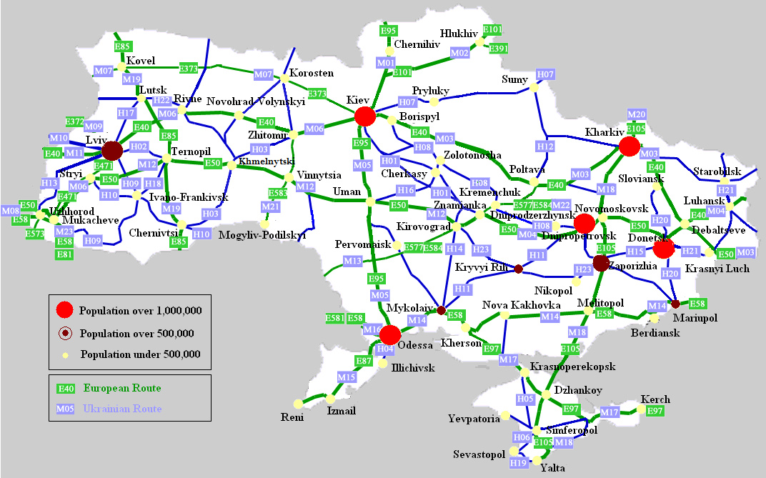Карта жд украины с областями и городами на русском