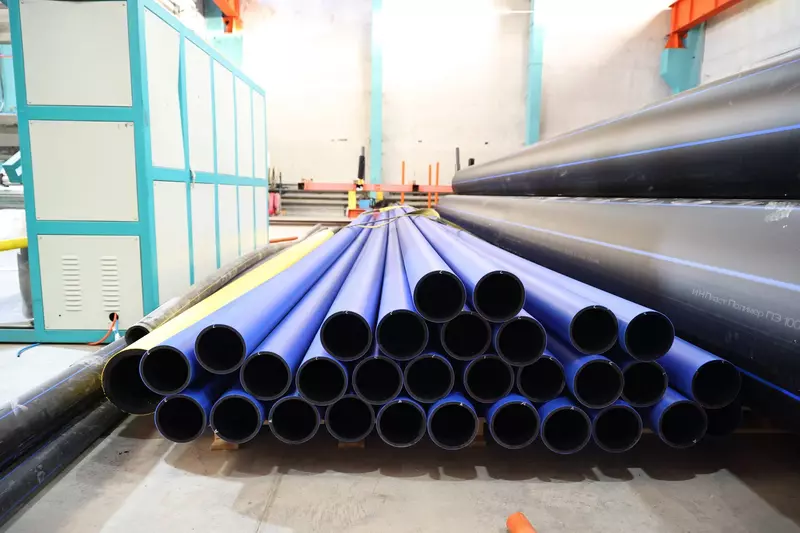 В Свердловской области открыта новая линия по производству полиэтиленовых труб большого диаметра