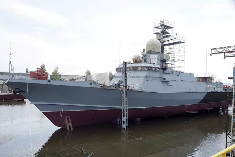 На Зеленодольском СЗ спущен на воду МРК Туча проекта 22800