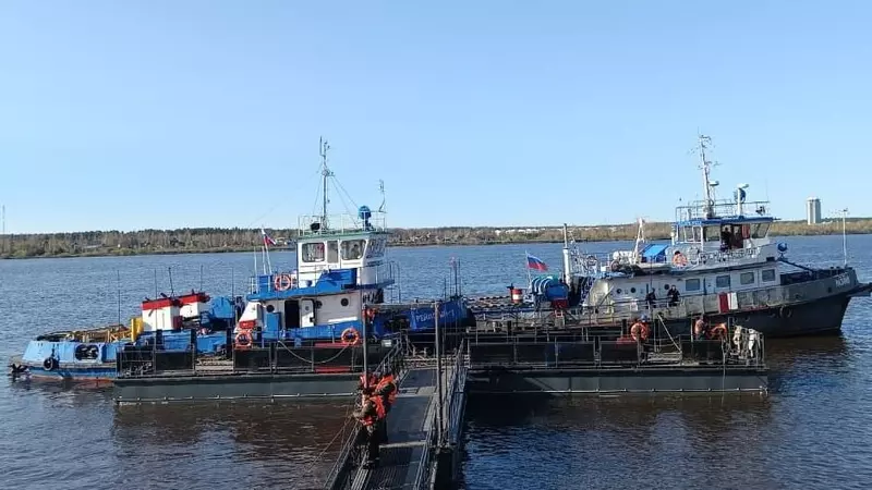 Пермская судоверфь изготовила модульный причал для электрокатамарана