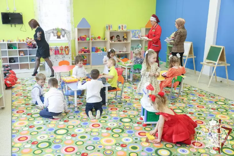 Фото №4 для новости «Чеченская Республика : На территории грозненского соединения Росгвардии открыли детский сад на 240 мест»