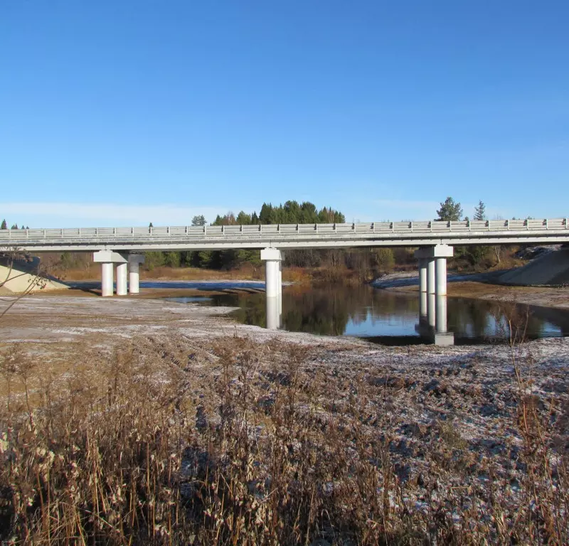 В Костромской области введен в эксплуатацию новый мост через реку Кильня