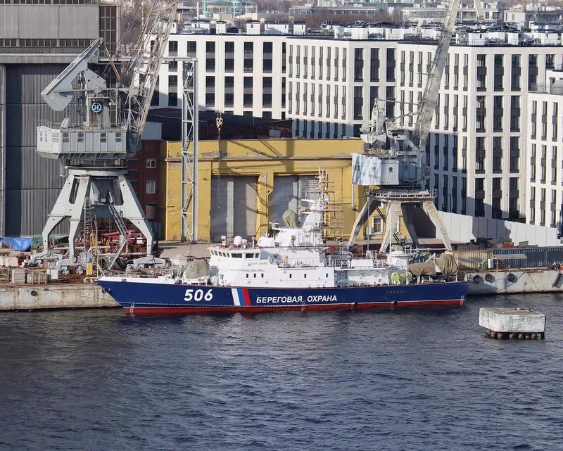 На СЗ Алмаз спущен на воду пограничный сторожевой корабль Кавказ проекта 10410