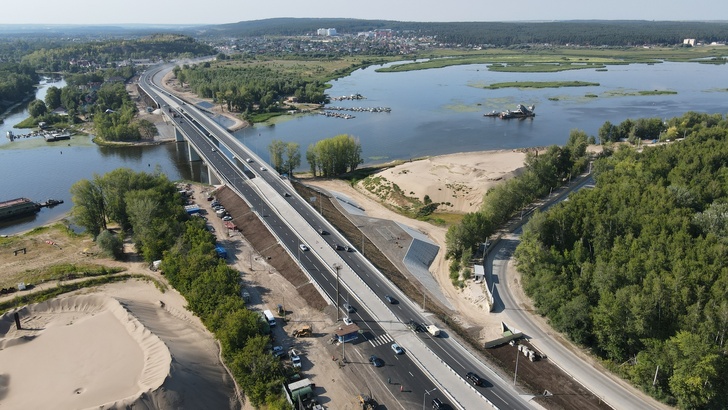 В Самарской области досрочно завершили строительство моста через реку Сок