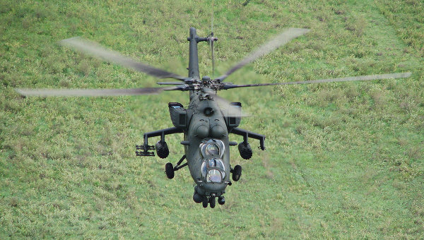 Боевой вертолет Ми-35М. Архивное фото