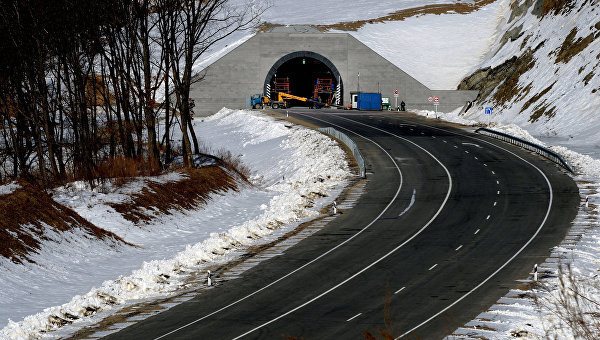 Нарвинский тоннель перед открытием на территории национального парка Земля леопарда в Приморском крае.