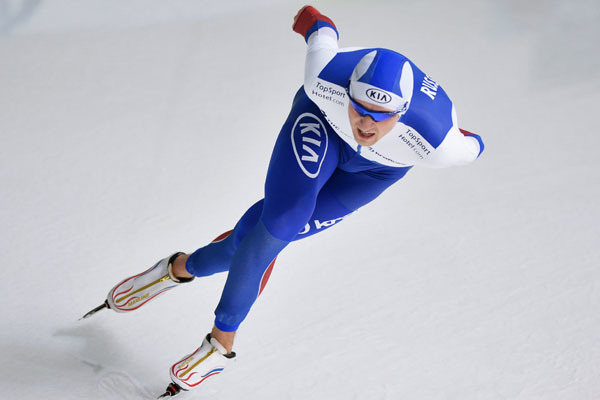 Российский конькобежец Денис Юсков. Фото: Павел Лисицын / РИА Новости