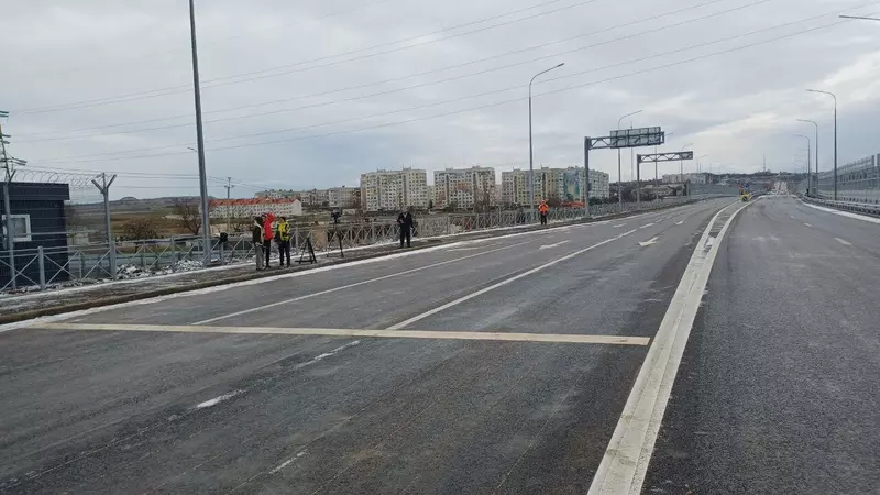 Сегодня в Керчи состоялось открытие движения по новой транспортной развязке на улице Шоссе Героев Сталинграда