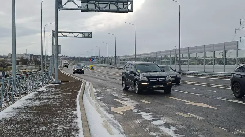 Сегодня в Керчи состоялось открытие движения по новой транспортной развязке на улице Шоссе Героев Сталинграда