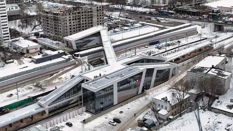 В Москве открыли пригородный вокзал Марьина Роща МЦД 2