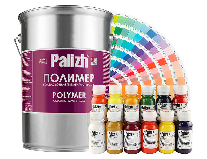 Пигментные пасты для производства цветных полимерных изделий