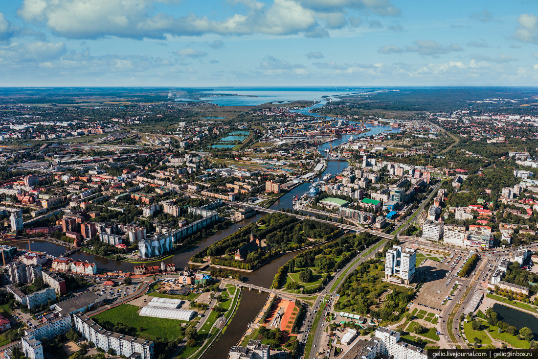 Калининград фото с высоты птичьего полета